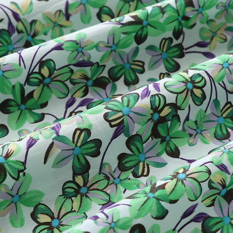 Áo sơ mi trễ vai họa tiết hoa mùa hè rộng rãi dành cho bé gái, quần áo mùa hè dành cho trẻ trung niên và lớn tuổi mũm mĩm, áo cotton nguyên chất ngắn tay