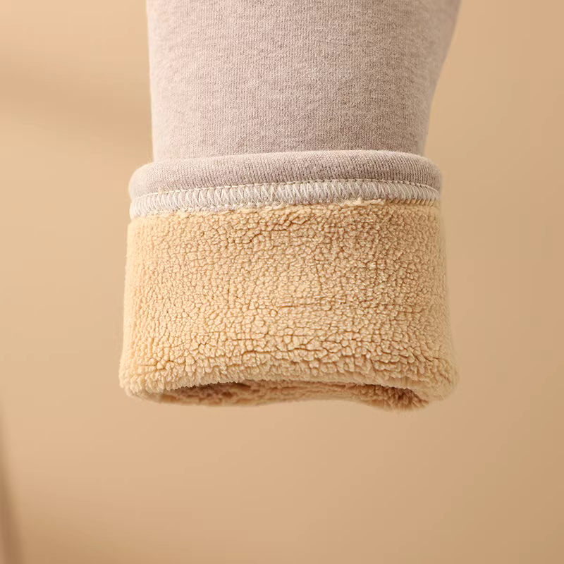 Quần legging lót lông cừu cho bé gái mùa đông, quần ấm trẻ em kiểu dáng mới, quần cotton thu đông cho trẻ lớn.