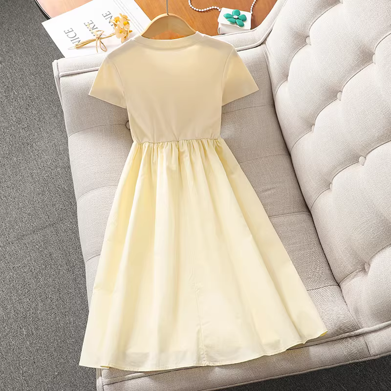 Váy thêu phong cách Trung Hoa cho bé gái trang phục mùa hè Váy công chúa phong cách Trung Hoa mới dành cho trẻ em mẫu mới 2025 dành cho bé gái lớn hơn Váy mùa hè