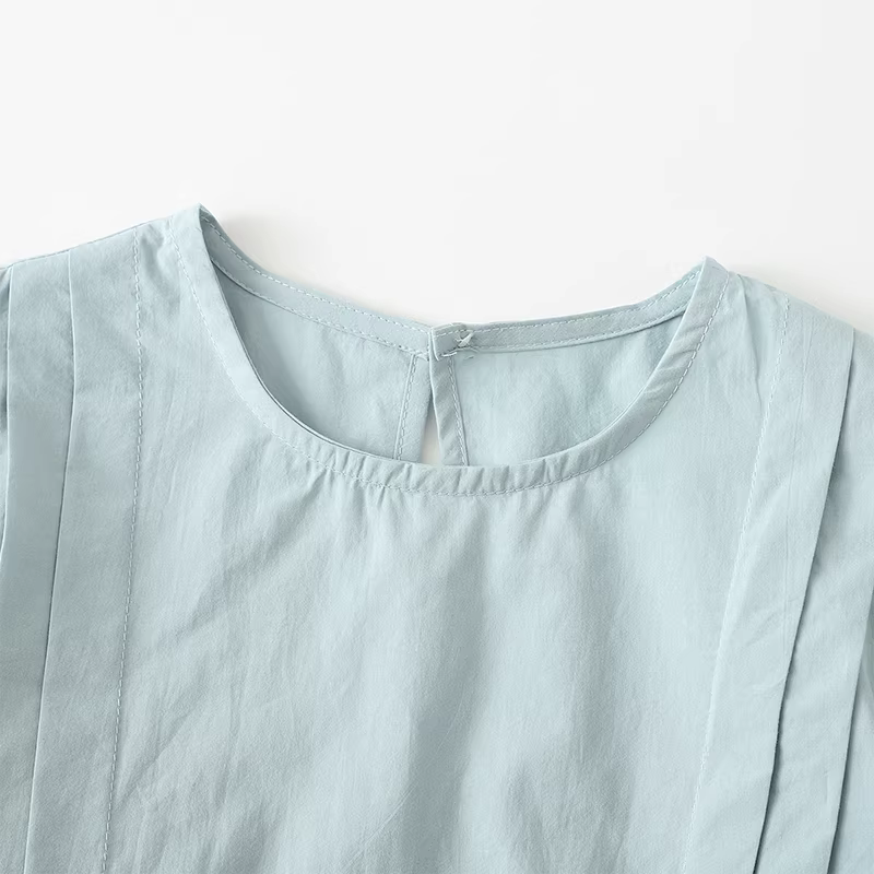 Áo thun bé gái mùa hè kiểu mới 2025, áo thun ngắn tay bé gái mặc thường ngày, áo rộng mỏng cho trẻ em