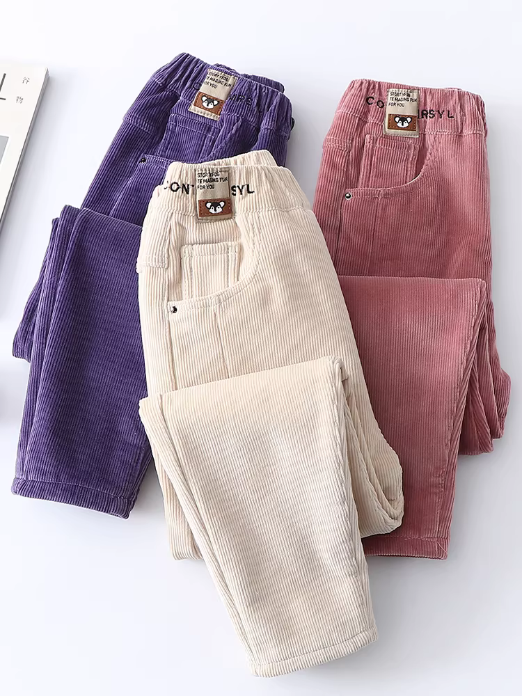 Quần lót lông cừu cho bé gái, quần thường ngày mùa đông, quần nhung cho trẻ lớn, quần cotton dày cho trẻ em, áo khoác ngoài mùa thu đông, ấm áp.