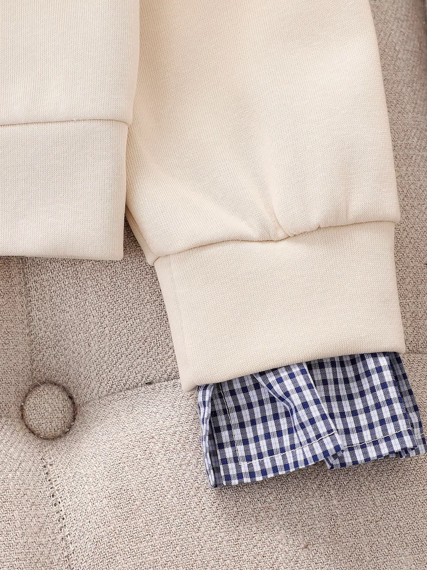 Áo thun hai mảnh thường ngày cho bé gái, kiểu mới xuân thu 2025, áo kiểu preppy cho bé gái lớn, áo thể thao