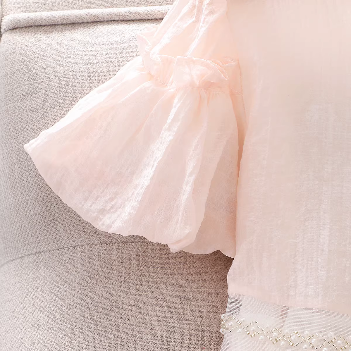 Váy bé gái hè 2025, đầm trẻ em mới, đầm tay bồng, đầm hè siêu tiên nữ, đầm công chúa mỏng nhẹ