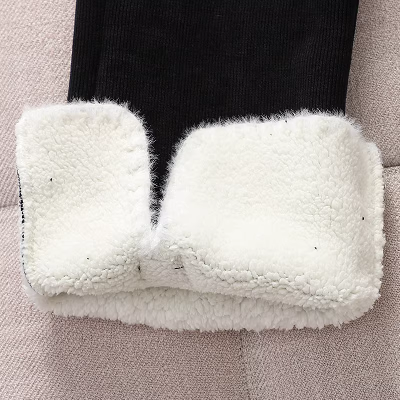 Quần chuông bé gái 2025, quần áo trẻ em mới, lót lông giữ ấm, dài, xẻ tà, trang phục mùa đông, quần bé gái mùa thu đông, quần thường ngày