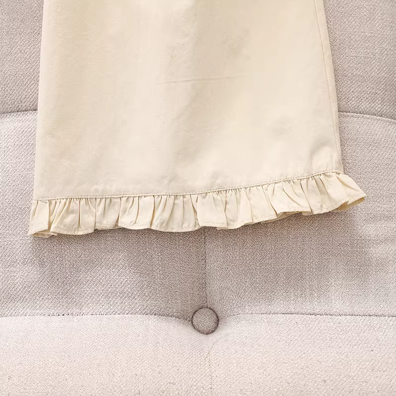 Quần ống rộng ren cho bé gái mặc mùa hè trẻ em 2025 quần ống rộng dáng rộng mới quần ống rộng dáng thẳng mùa hè cho bé gái