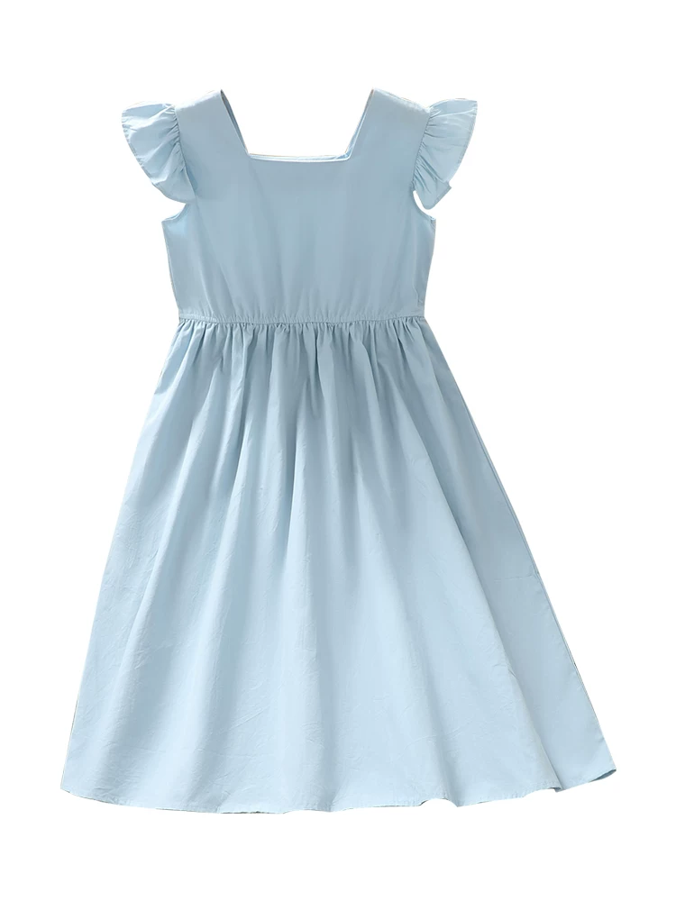 Váy trẻ em mùa hè phong cách Hàn Quốc chất liệu cotton nguyên chất 2025 quần áo trẻ em váy công chúa cotton nguyên chất váy yếm không tay trẻ em chất liệu mỏng