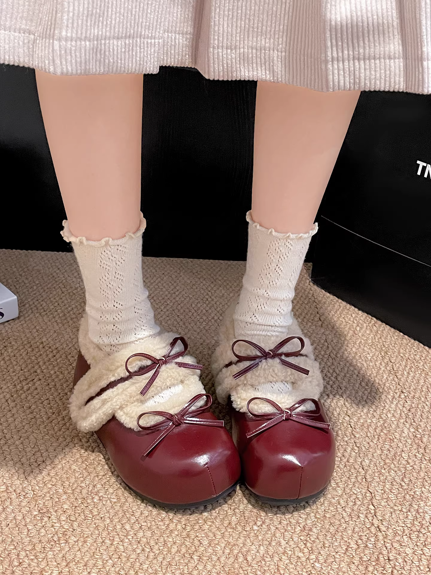 Giày Birkenstock đế dày cổ điển dành cho nữ 2025, giày mùa đông mới dày dặn, ấm áp, tăng chiều cao, lót lông bông.