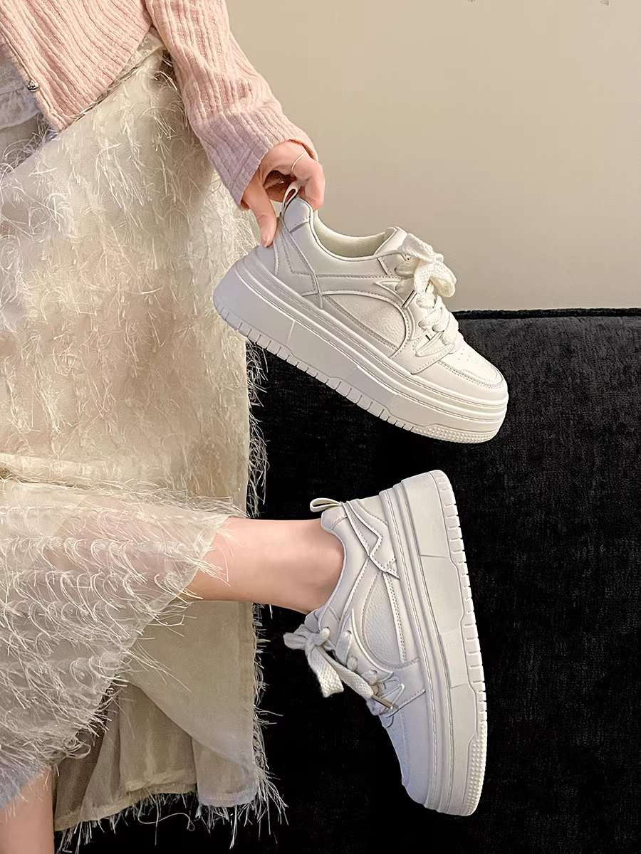 Giày thể thao đế dày màu trắng Nanzai Southern Retro dành cho nữ 2025, kiểu dáng mới, nhẹ, đa năng, phong cách thường ngày