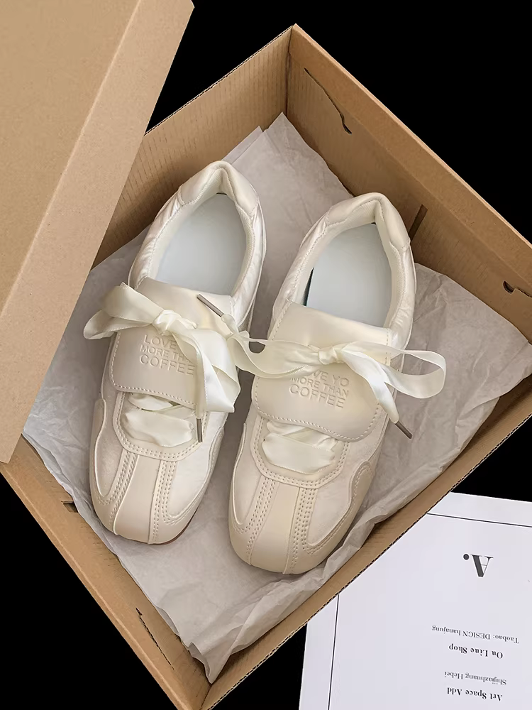 Giày tập múa ba lê đế bằng phong cách Nanzai Nanfang Silver dành cho nữ, mẫu mới Thu 2025, đa năng, kiểu retro, phong cách Forrest Gump