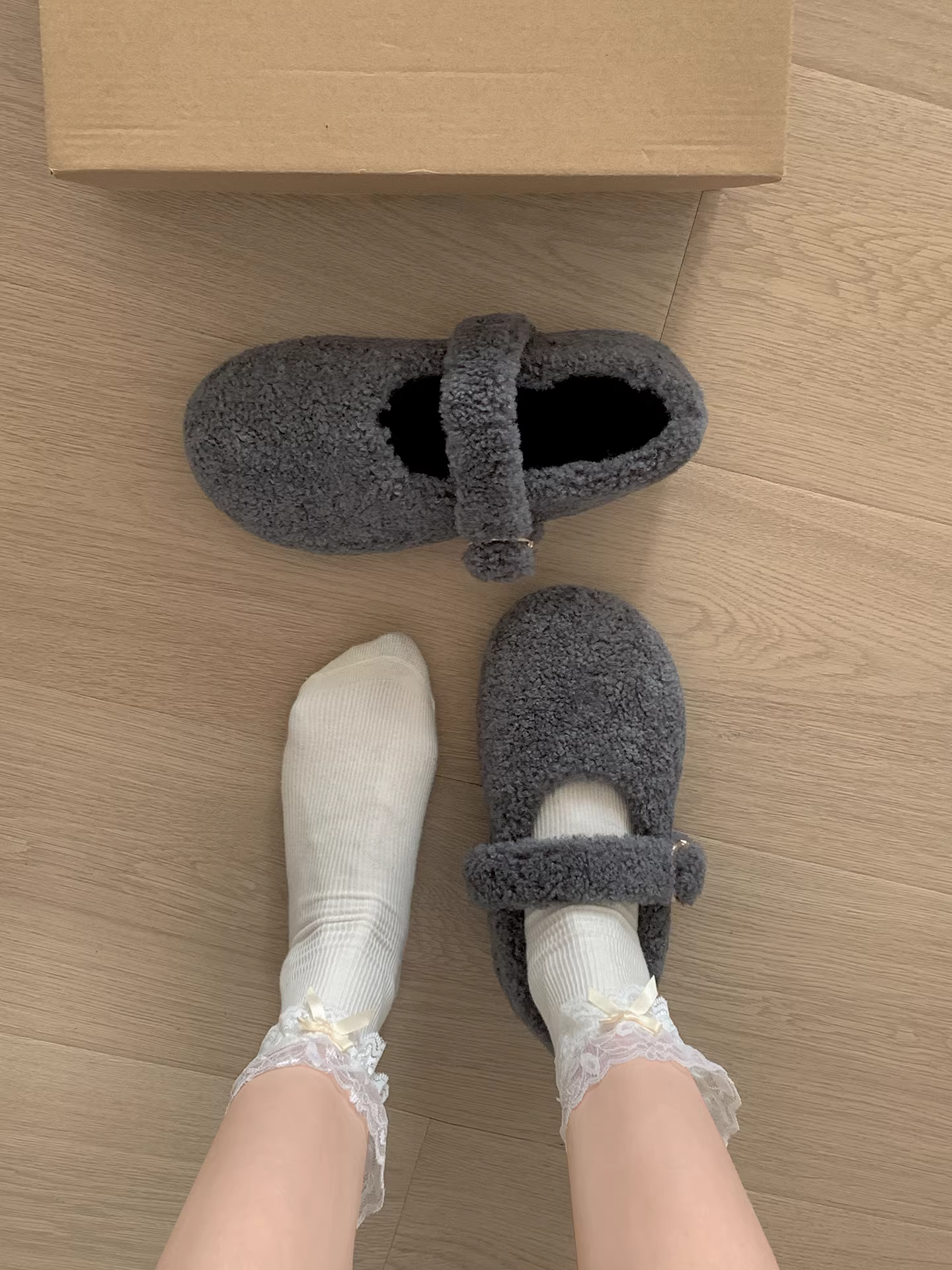 Giày nữ Nanzai Southern Black Retro đế dày lót lông mềm mùa đông 2025 mới giữ ấm chống trơn, thích hợp đi ngoài trời