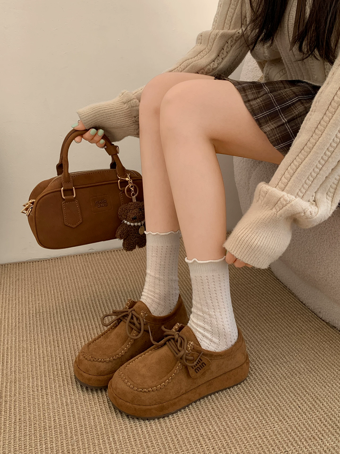 Phía Nam ở miền Nam: Giày Birkenstock đế dày kiểu Pháp cổ điển dành cho nữ, bộ sưu tập thu đông 2025 mới, đa năng với chân váy, giày lười.