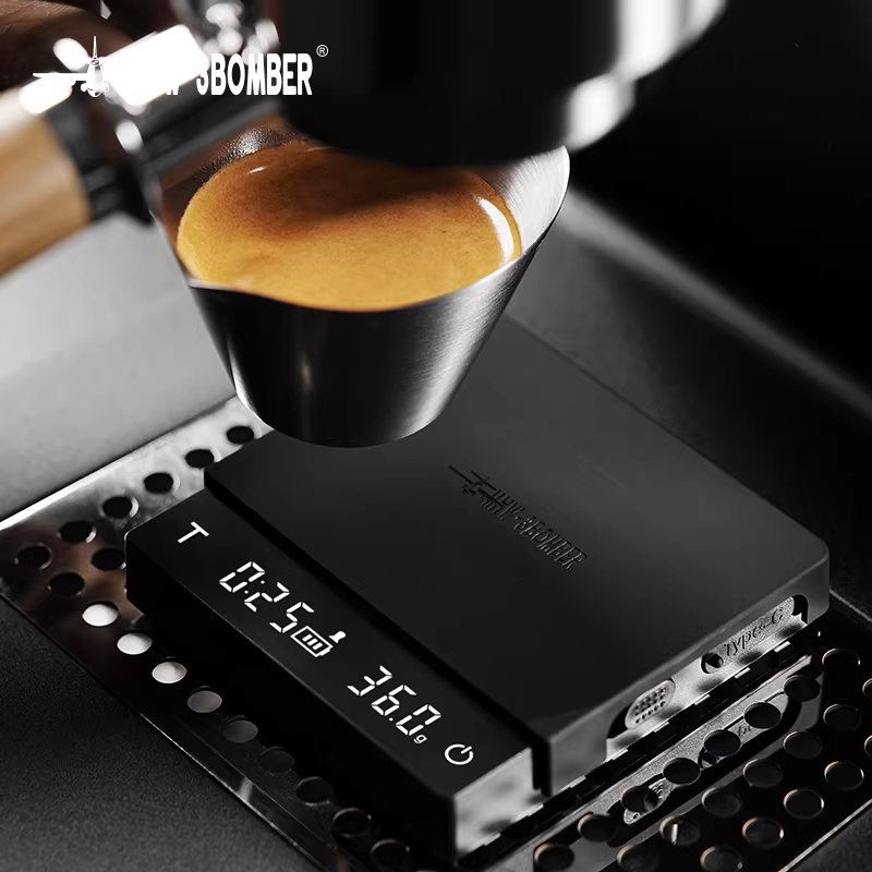 Cân điện tử mini Bomber MHW Little Magic Cube 3.0, cân pha cà phê kiểu Ý, tích hợp đồng hồ đếm giờ