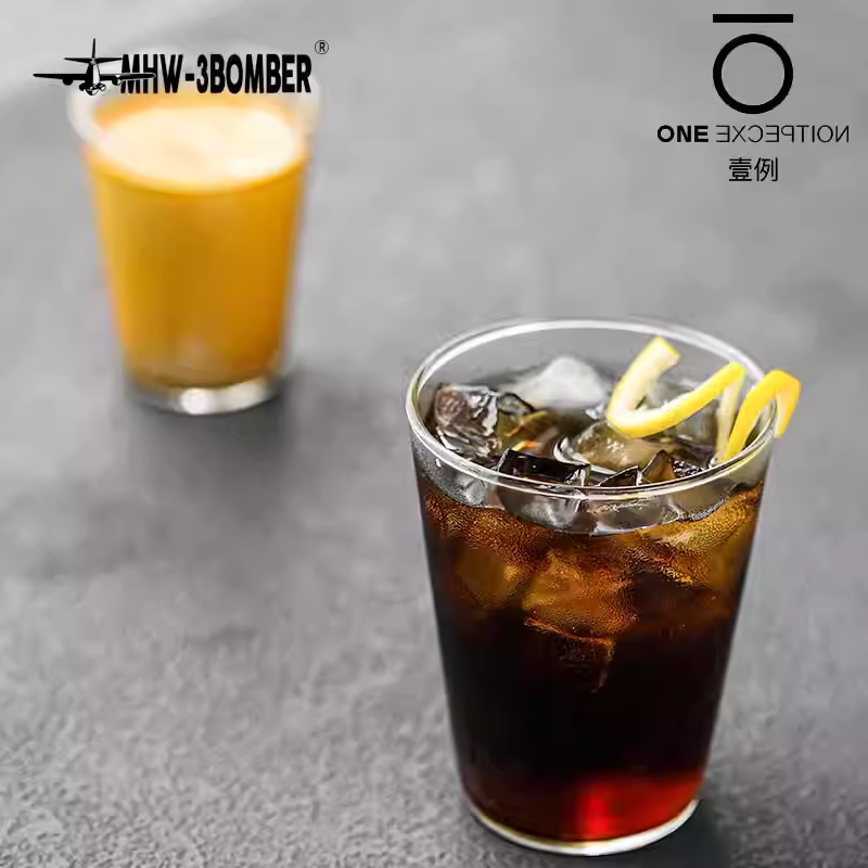 Ly thủy tinh Bomber MHW, ly cà phê đá lạnh Dirty Cold Brew, ly nước có ga, ly bia, dòng CICADA, ly KINTO