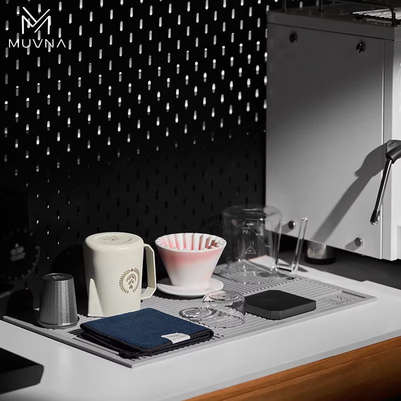 Tấm lót thoát nước MUVNA, tấm lót bàn, tấm lót cao su lọc nước, tấm cách nhiệt, tấm lót bếp, vật dụng để đồ trên mặt bếp, sản phẩm tuyệt vời