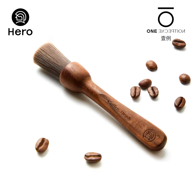 Bàn chải vệ sinh Hero, bàn chải lông tự nhiên bằng gỗ, bàn chải vệ sinh máy xay cà phê, bàn chải vệ sinh quầy bar, dụng cụ Maide EK43