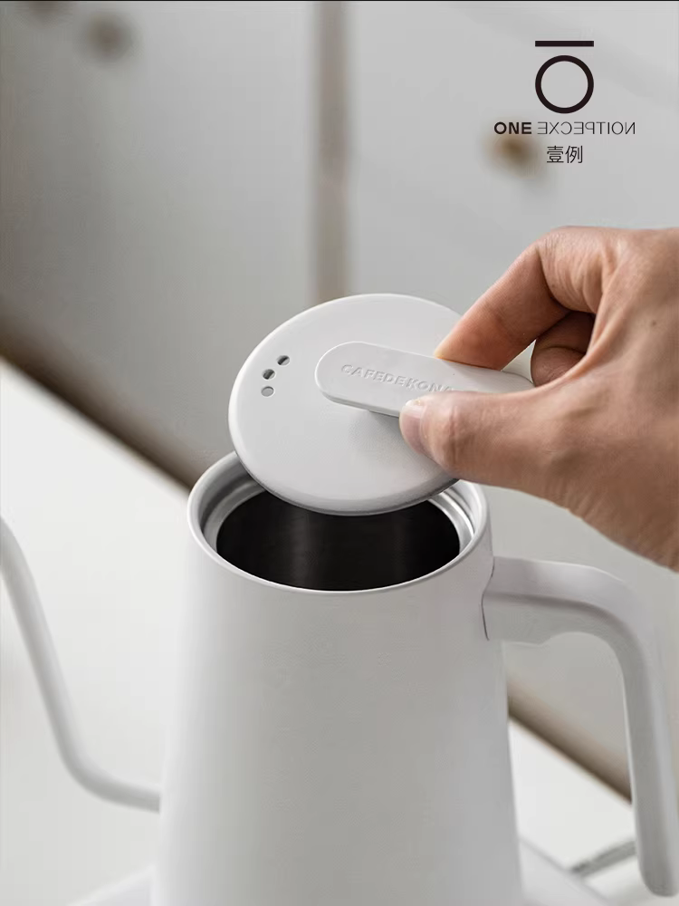 Ấm pha cà phê điều chỉnh nhiệt độ CAFEDE KONA, ấm điện Tianheng BAT, ấm pha cà phê có vòi nhỏ giữ nhiệt độ ổn định, ấm pha cà phê Fellow