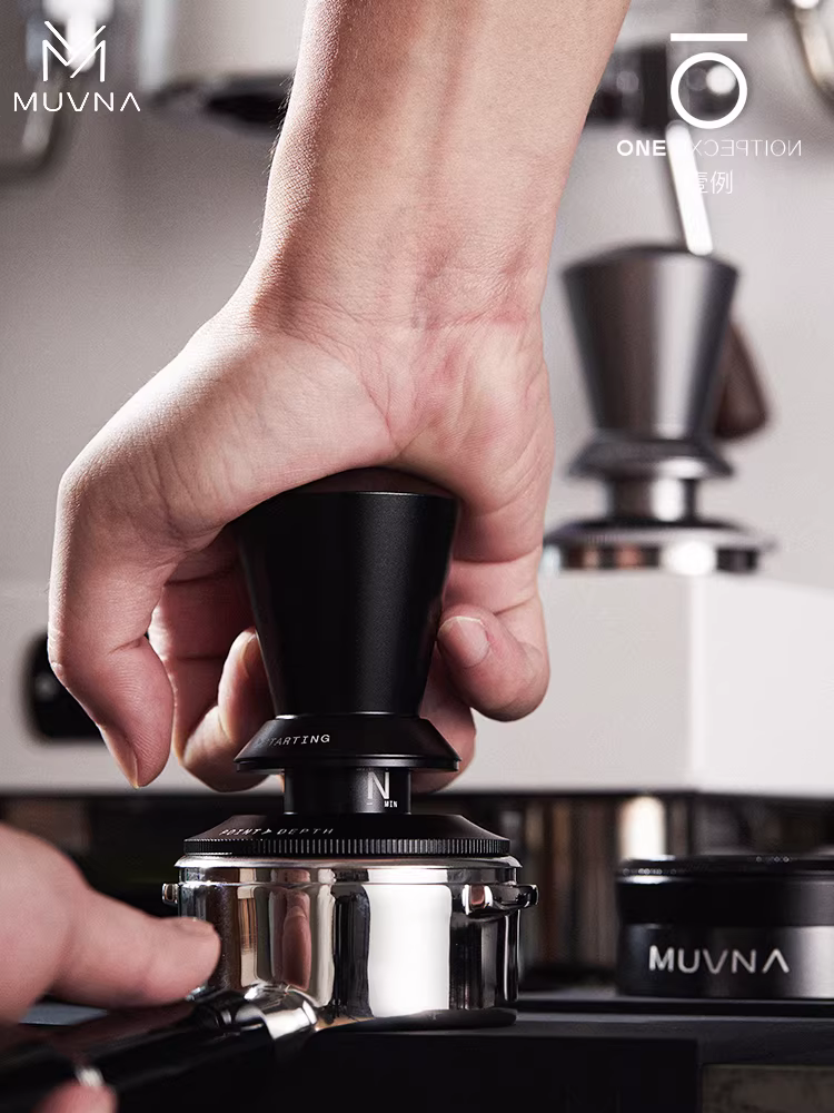 Dụng cụ nén cà phê MUVNA của Ý với độ cao và mức độ có thể điều chỉnh vô hạn, 51/53/58,35mm
