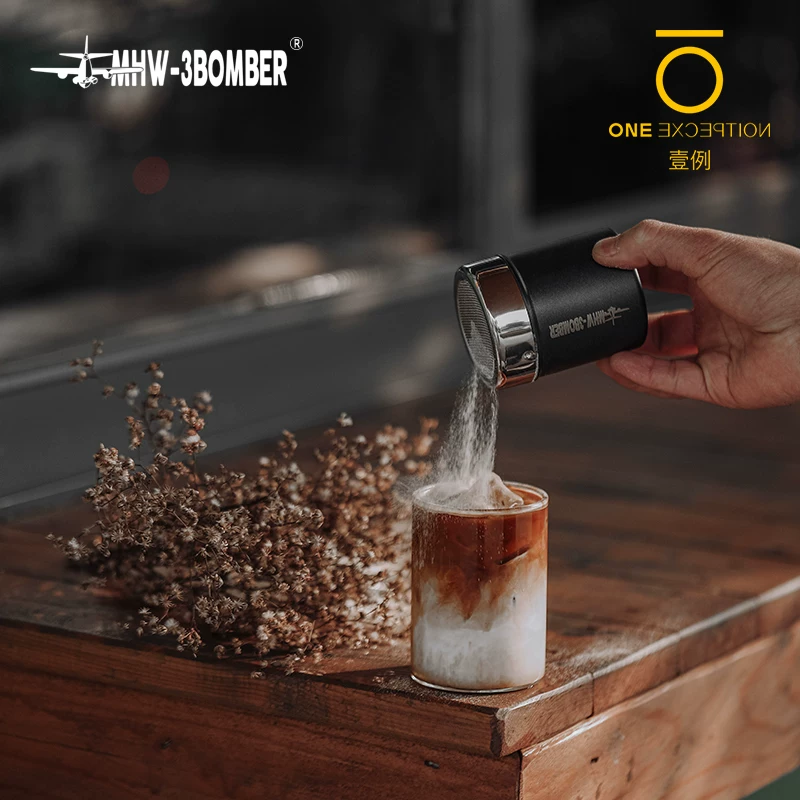 Bình đựng bột đa năng MHW, dụng cụ rây bột matcha, bột ca cao, đường, dụng cụ rây bột, dụng cụ làm bánh mì, bình rắc bột trong bếp