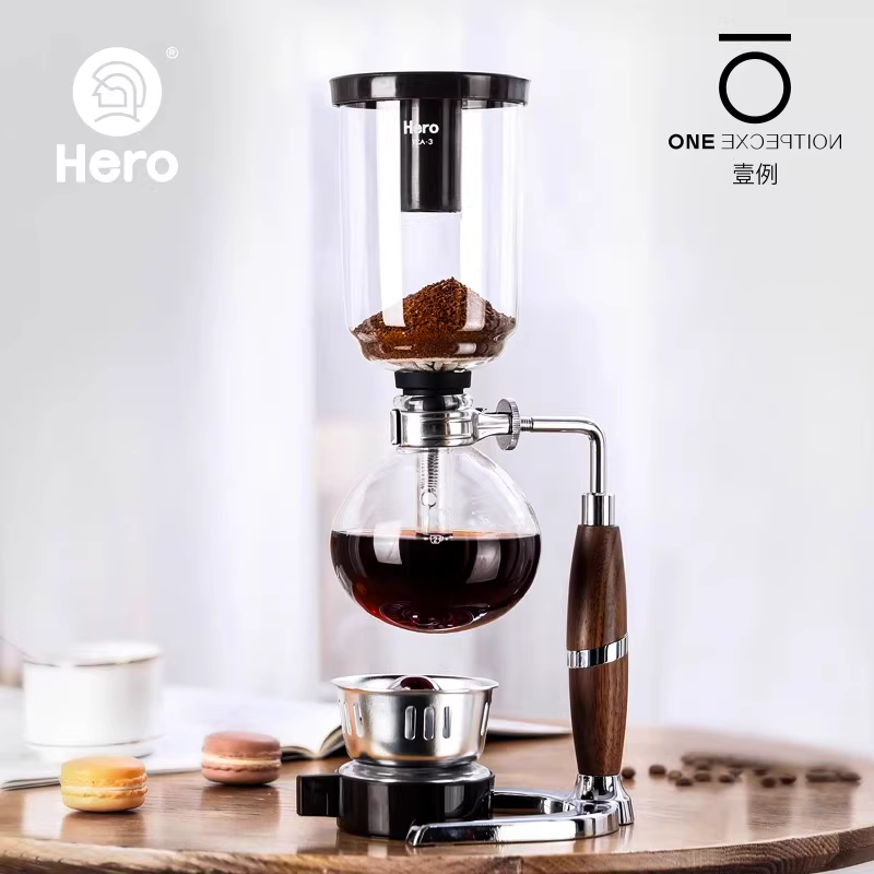 Bình pha cà phê bằng thủy tinh Hero, bình pha cà phê thủ công dùng cho gia đình và thương mại, máy pha cà phê kiểu siphon, phương pháp pha thủ công, lọc và chưng cất