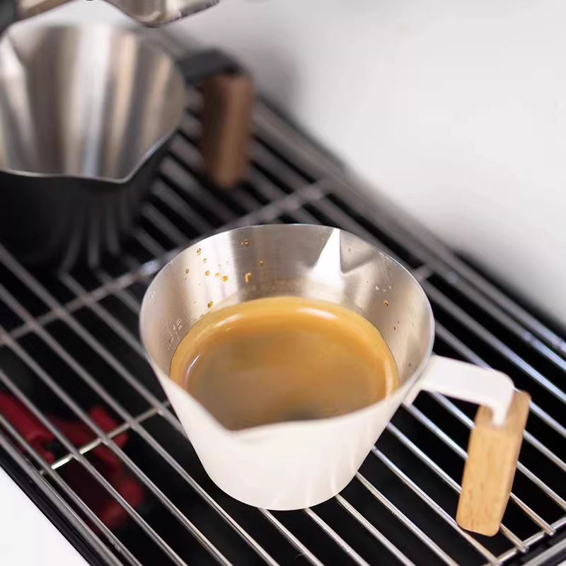 Cốc espresso hai vòi phun khí, cốc đo lường chiết xuất máy pha cà phê hai vòi kiểu Ý, cốc đo lường nhỏ Zeita