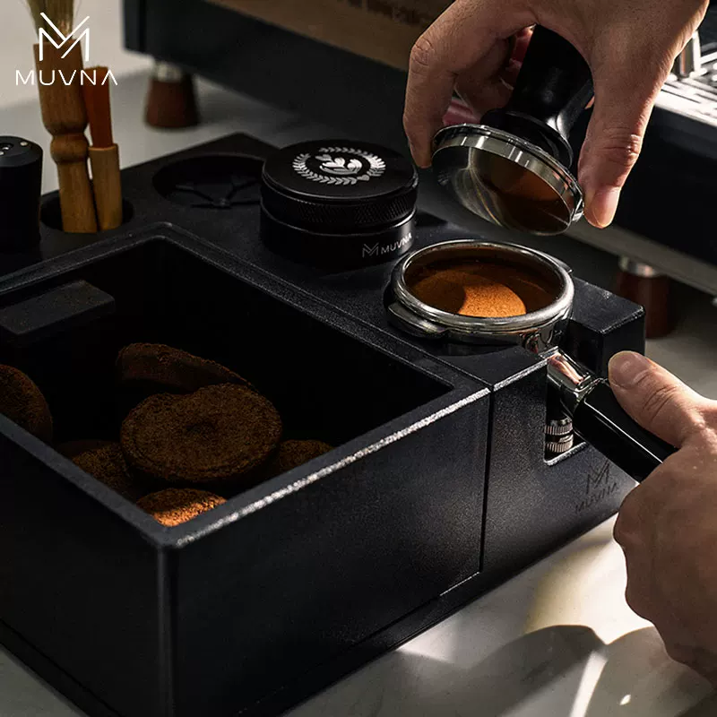 Hộp đựng bã cà phê đa năng MUVNA, giá đỡ tay cầm, giá đỡ tamper quầy bar cà phê, ngăn kéo đựng đồ
