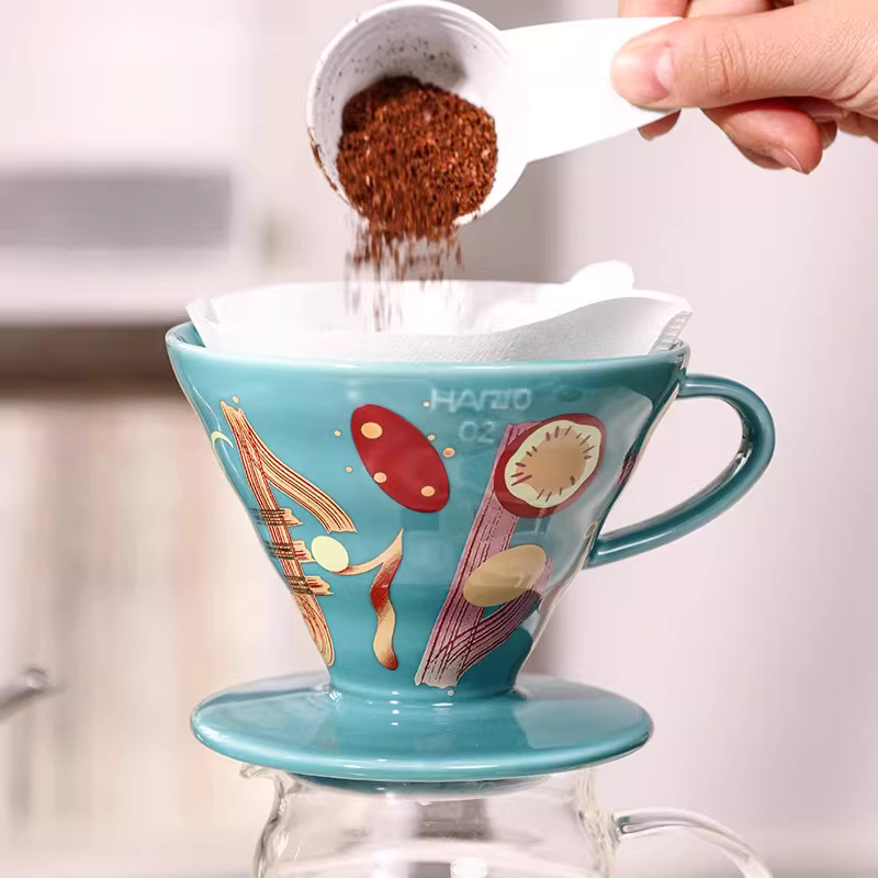 Cốc lọc cà phê HARIO Art Filter Cup V60 Jazz Classical Arita Ware Ceramic, cốc lọc cà phê thủ công VDC
