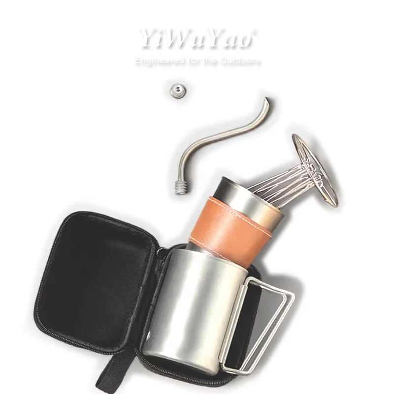 Bộ pha cà phê thủ công ngoài trời Yiyu Yao dành cho cắm trại và du lịch, cốc lọc V60, ấm pha cà phê thủ công, kiểu lọc nhỏ giọt, tương tự như DRIVER