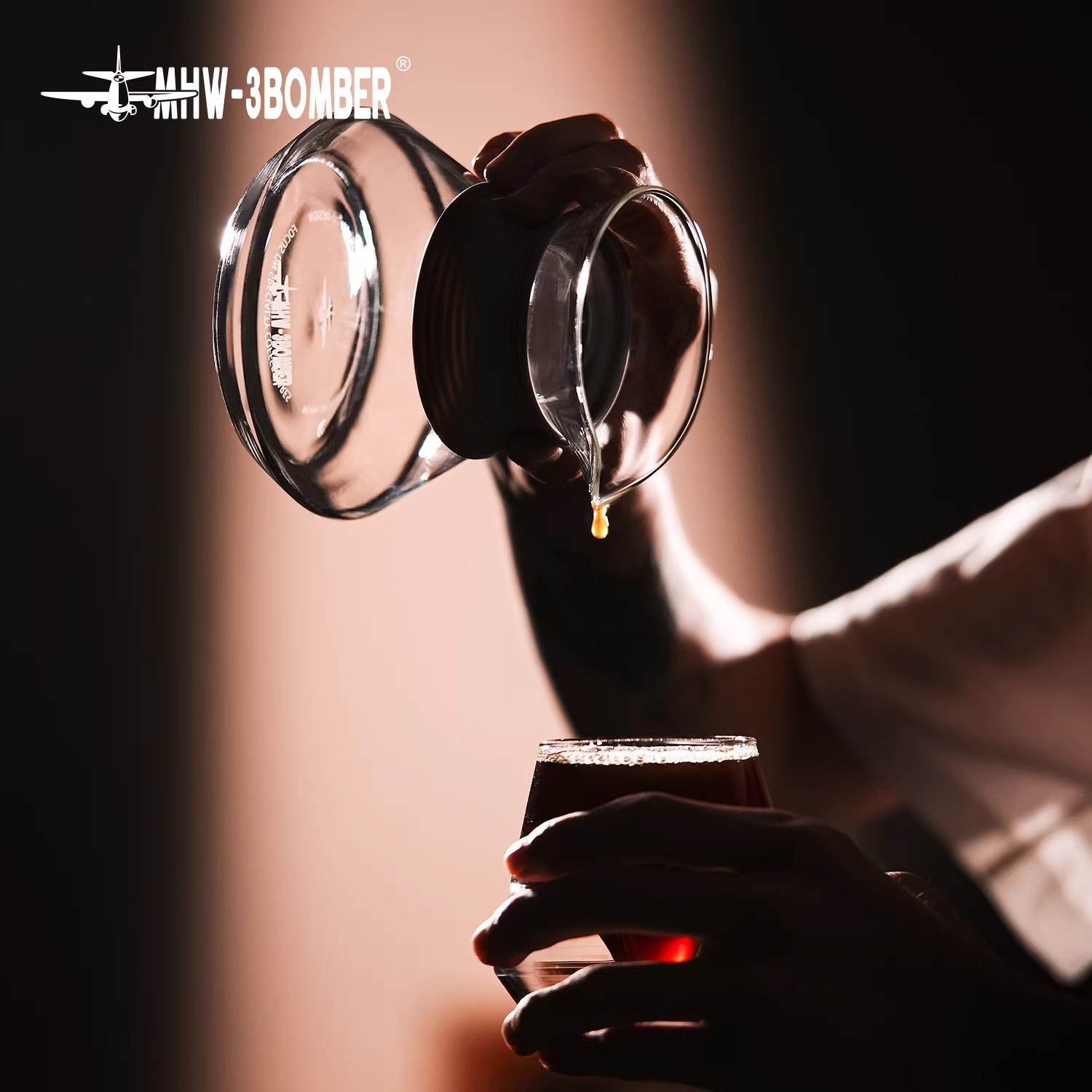 Bình giữ hương Bomber MHW Du Jia Ning, bình pha cà phê thủ công, bình chia sẻ cà phê, cốc lọc đa năng giữ mùi hương