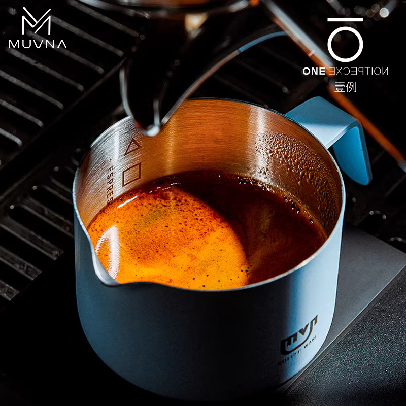 Cốc pha cà phê cô đặc MUVNA kiểu Ý, cốc hứng chất lỏng, cốc đo bằng thép không gỉ Xingyu Ze Tian