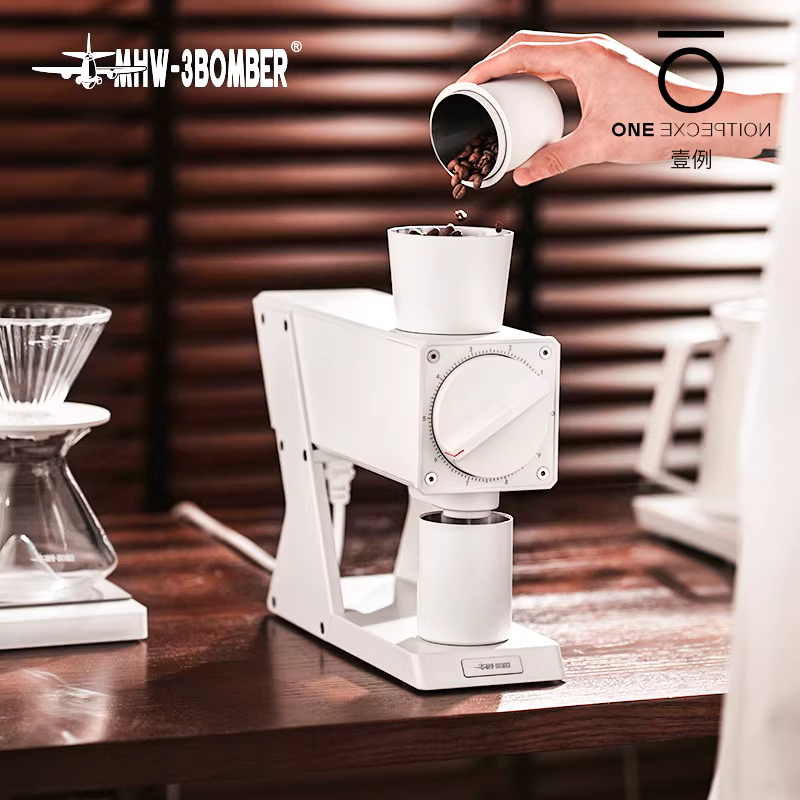 Máy xay cà phê điện MHW Bomber Voyager F74, máy xay cà phê thủ công kiểu Ý, máy xay cà phê hạt tại nhà, lưỡi dao phẳng đa năng