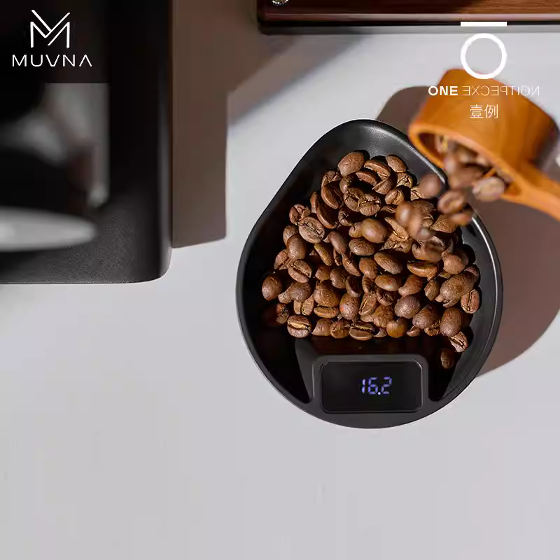Khay cân điện tử MUVNA, khay đựng cà phê espresso pha thủ công, khay cân hiển thị trọng lượng hạt cà phê, khay pha trà, cân thông minh