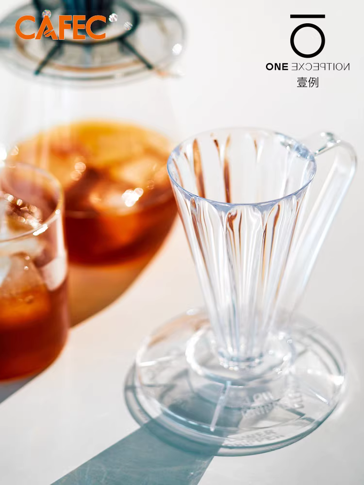 Cốc lọc Sanyo CAFEC V27 của Nhật Bản dành cho cốc lọc cà phê pha thủ công dành cho một người, hình cánh hoa hình nón FLOWER DEEP