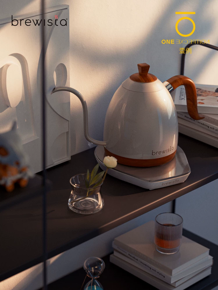 Bình pha cà phê thủ công điều khiển nhiệt độ thế hệ thứ tư của Brewista, ấm đun nước điện có vòi nhỏ bằng thép không gỉ giữ nhiệt độ không đổi thế hệ thứ năm để pha trà