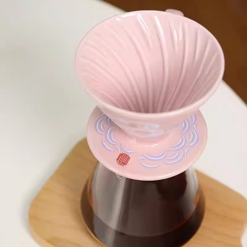 HARIO Năm Rồng Phiên Bản Giới Hạn Bộ Pha Cà Phê Gốm Sứ Pha Tay V60 Họa Tiết Xoắn Ốc Bộ Lọc Nhỏ Giọt Cung Hoàng Đạo 2025