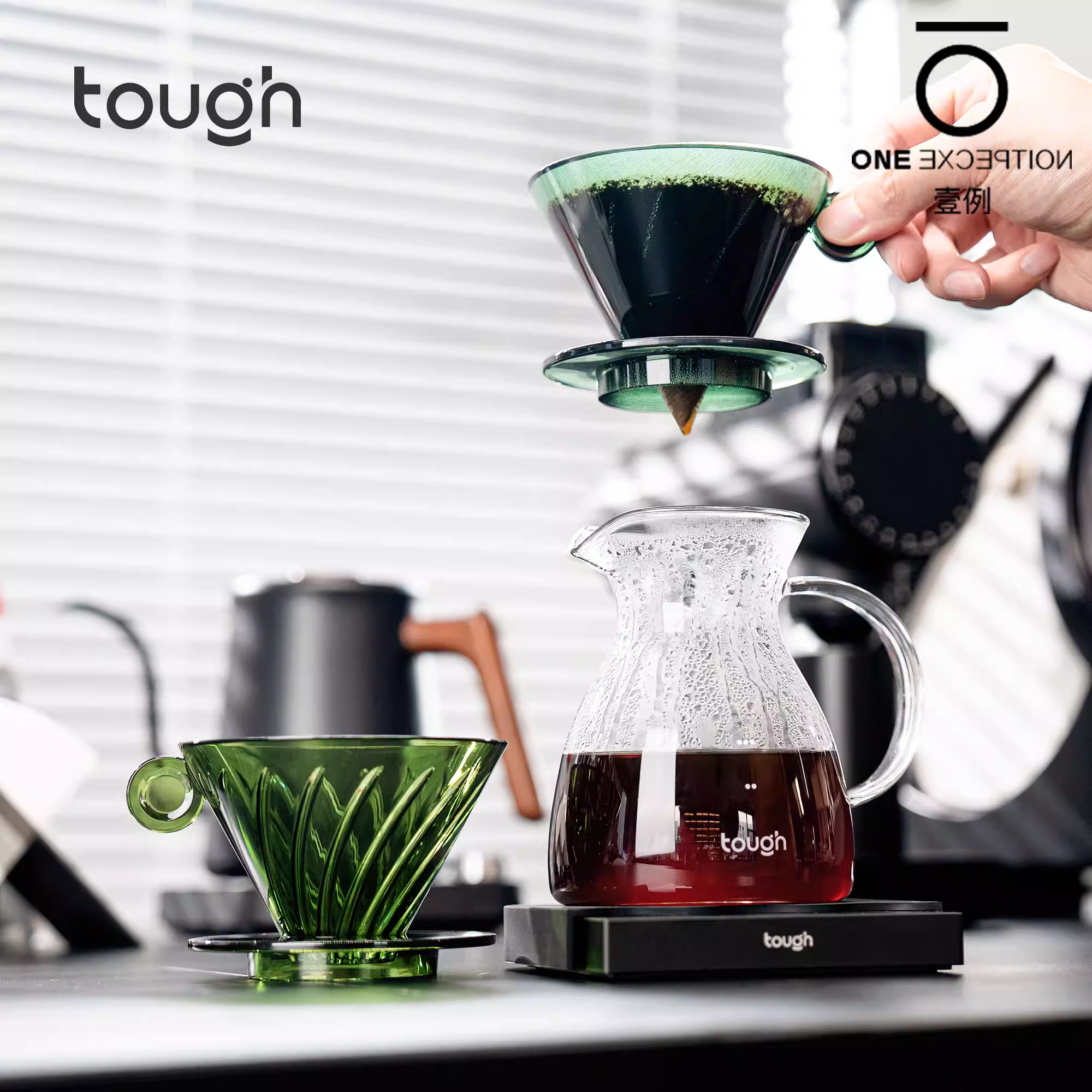 Cốc lọc cà phê Stubborn Coffee Hurricane V60, cốc lọc cà phê thủ công kiểu nhỏ giọt, tốc độ dòng chảy cao, lọc hình nón kiểu bypass thấp