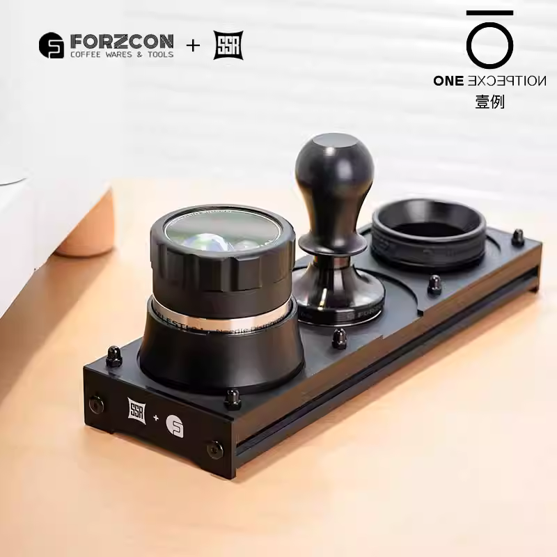 Khay đựng dụng cụ pha cà phê đồng thương hiệu FORZCON SSR, búa bột, đế đựng đa năng cho cốc cà phê