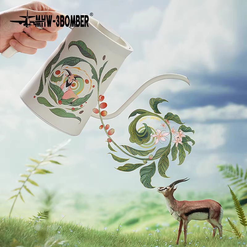 Bình giữ nhiệt điều khiển nhiệt độ Bomber MHW Phiên bản giới hạn kỷ niệm 6 năm pha cà phê thủ công Bình giữ nhiệt thông minh giữ nhiệt độ ổn định B Pot