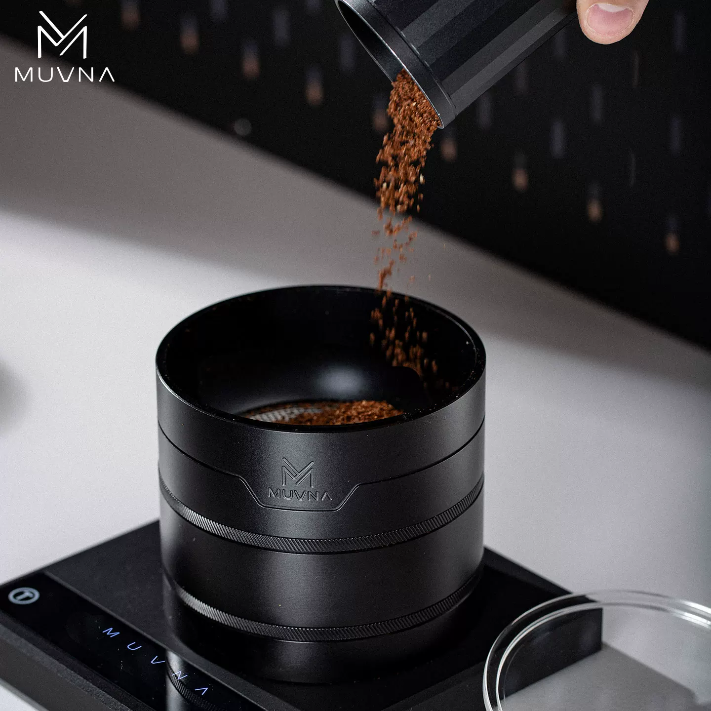 Bộ lọc đa năng MUVNA, dụng cụ sàng bột, cốc pha cà phê, dụng cụ chỉnh sửa hương vị, sàng đa lưới, tham chiếu kích thước hạt xay