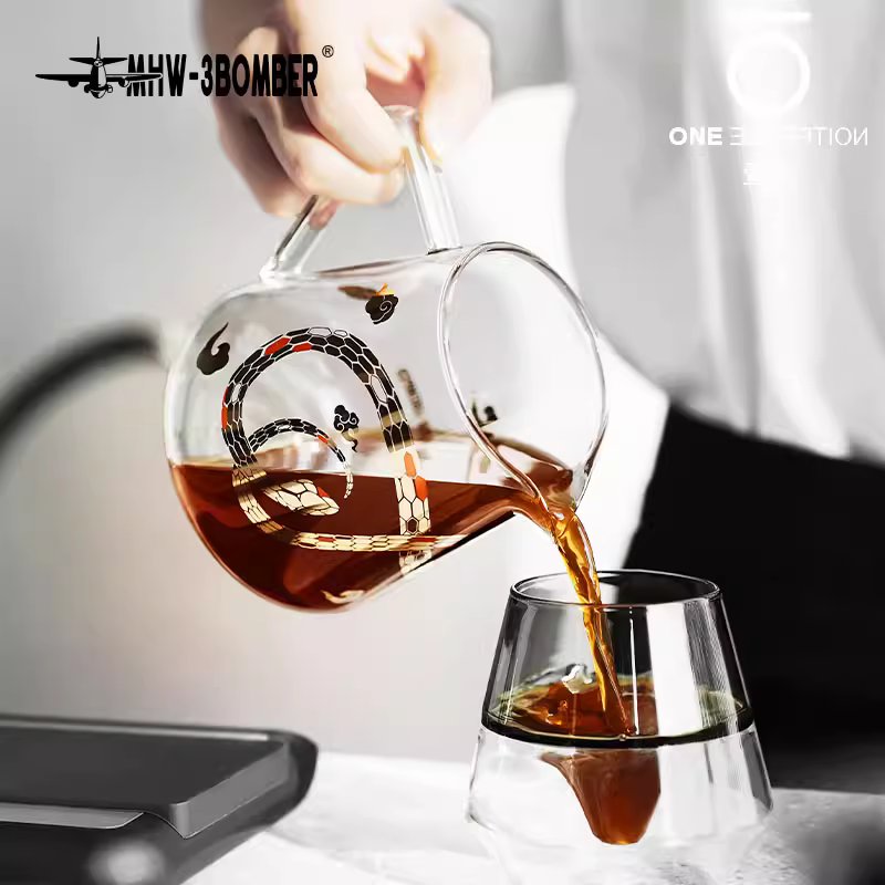 Năm Rắn Phiên Bản Giới Hạn | Bình pha cà phê thủ công Bomber MHW Elf Sharing Pot kiểu Mỹ, lọc nhỏ giọt, kiểu Fair Cup