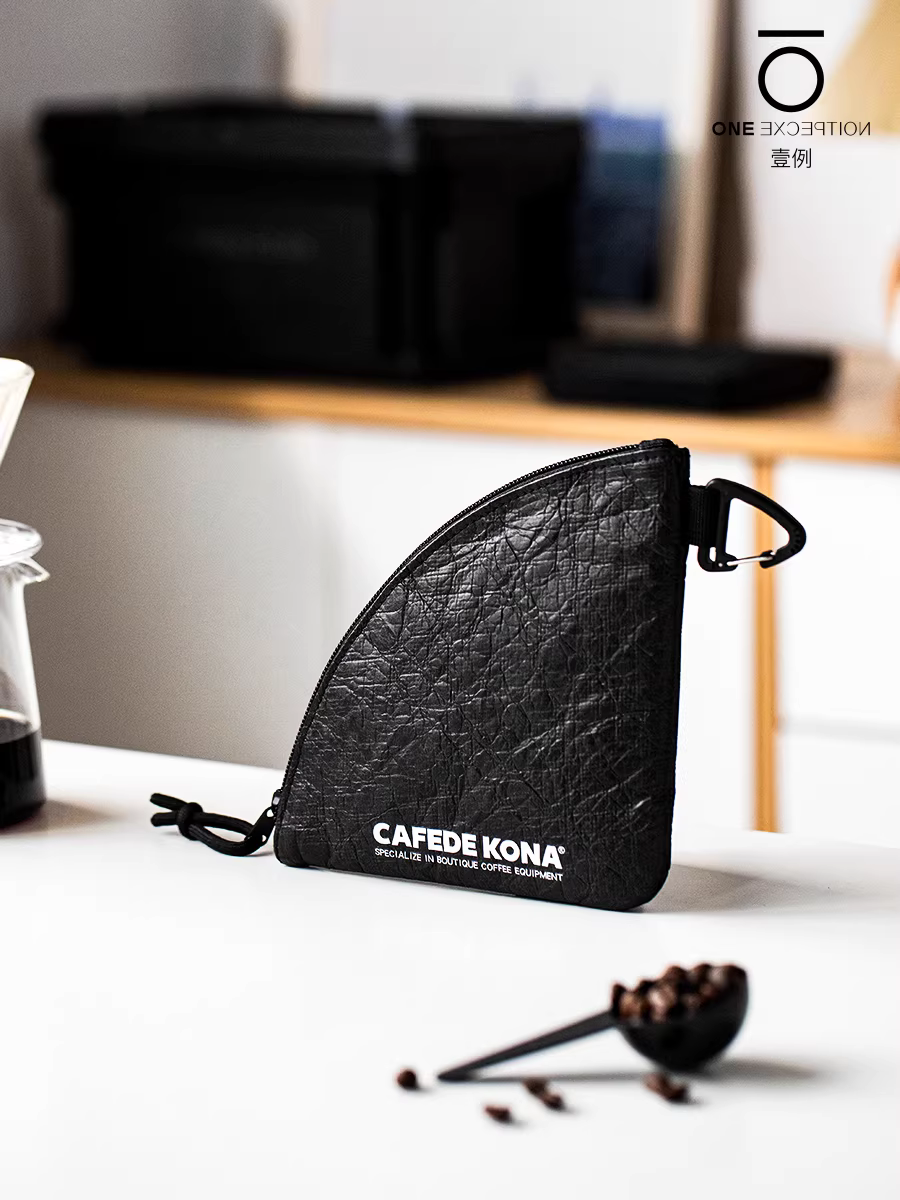 CAFEDE KONA túi giấy lọc quán cà phê V60 hình quạt phổ thông túi giấy lọc lưu trữ chống ẩm chống bụi hộp máy bay ném bom
