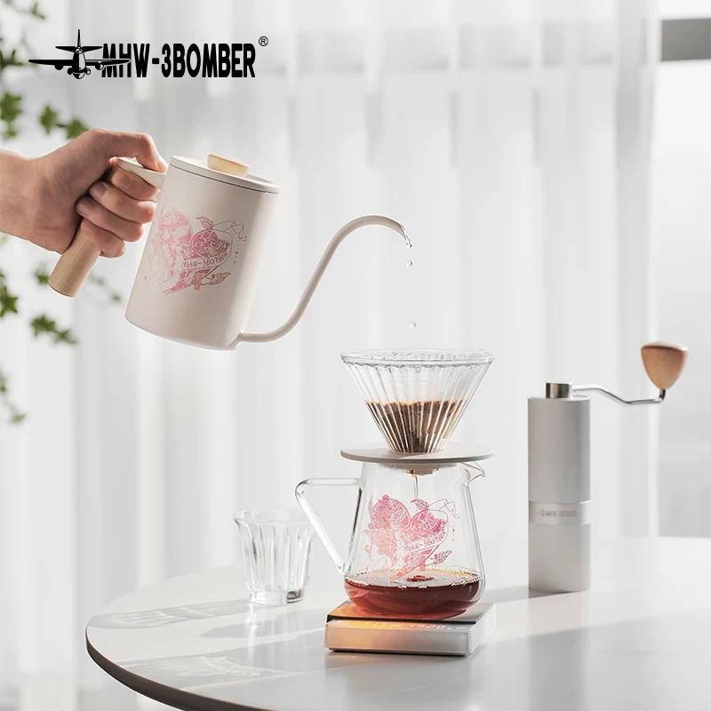 Bình pha cà phê thủ công Bomber MHW Heartbeat Elf Sharing Pot, kiểu lọc Mỹ, kiểu Fair Cup