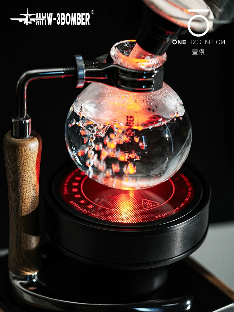 Lò nướng sóng ánh sáng kiểu bình hút MHW, máy pha cà phê kiểu bình hút ngọn lửa sao, lò nướng ánh sáng quang điện hồng ngoại, đèn halogen sưởi ấm