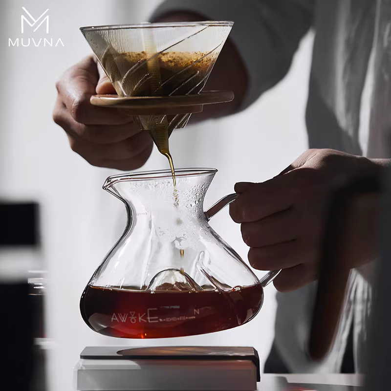 Bình pha cà phê MUVNA kiểu xoáy, đèn lồng đồi, V60, pha cà phê kiểu Mỹ, lọc tách cà phê thủ công