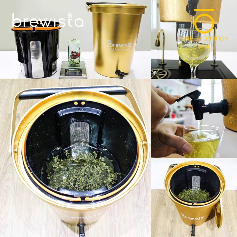 Thùng pha cà phê lạnh kiểu Mỹ Brewista, chất liệu hợp kim nhôm cấp thực phẩm, dùng cho quán cà phê, trà, đồ uống, lọc cà phê lạnh.