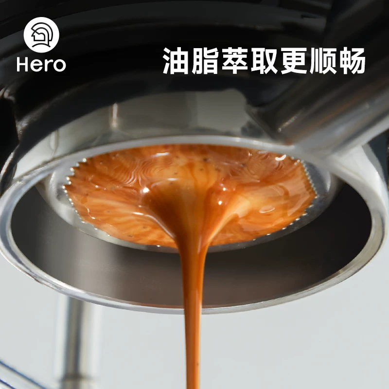 Bát đựng bột cà phê Hero Precision, tay cầm máy pha cà phê Ý, bát đựng bột cà phê 58mm, bộ lọc đôi, phụ kiện VST, Hot Mom