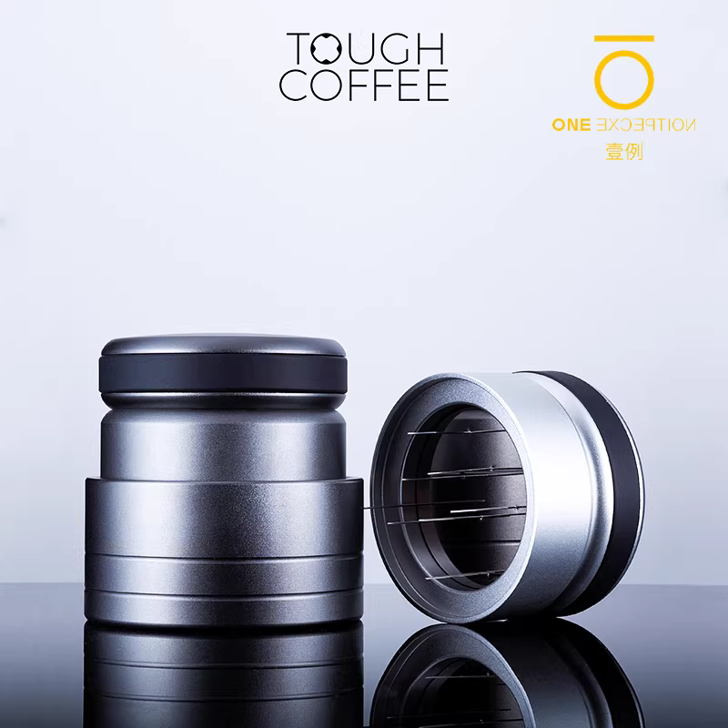 Dụng cụ phân phối cà phê dạng bánh quy cứng đầu dành cho cà phê espresso, loại xoay, làm tan cục, chiết xuất bột đều, 58
