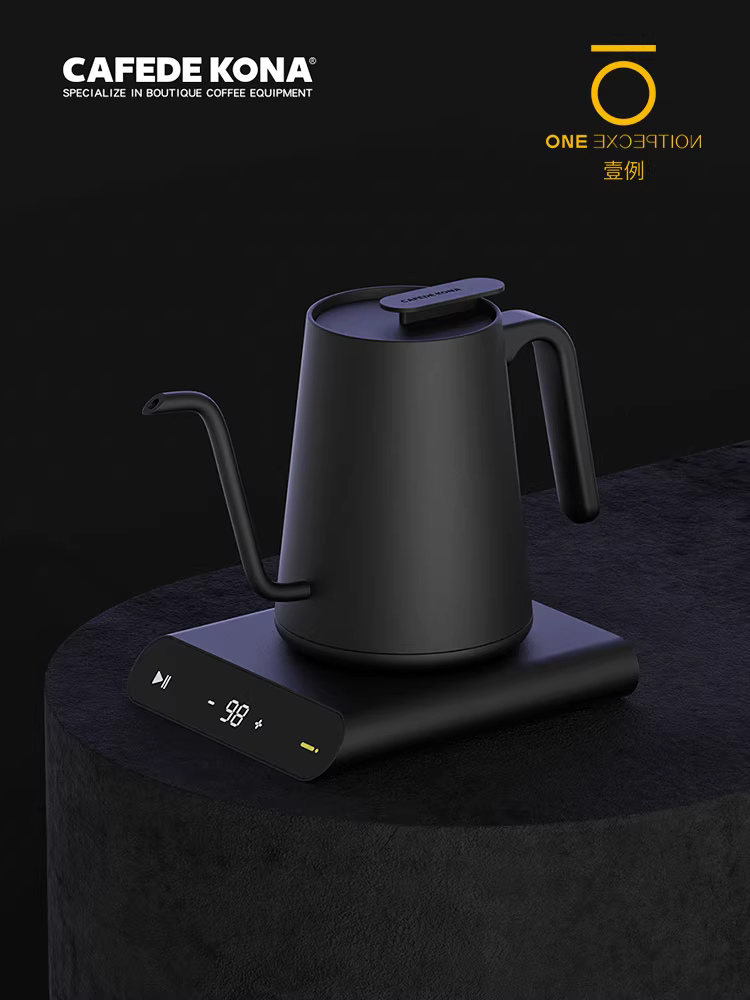 Ấm pha cà phê điều chỉnh nhiệt độ CAFEDE KONA, ấm điện Tianheng BAT, ấm pha cà phê có vòi nhỏ giữ nhiệt độ ổn định, ấm pha cà phê Fellow