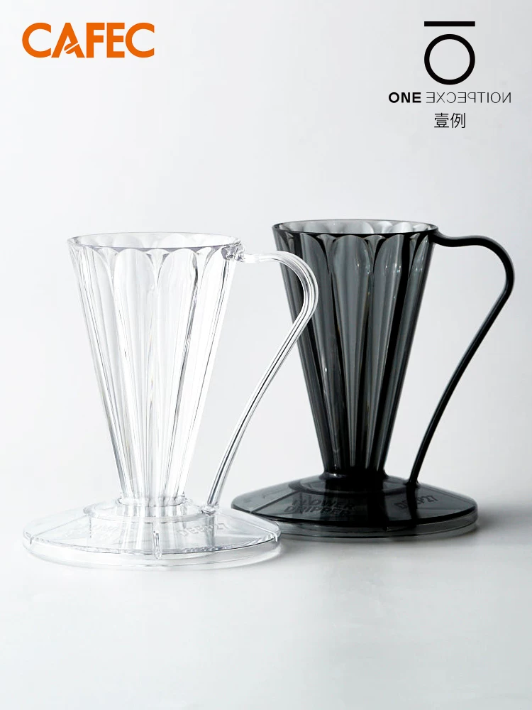 Cốc lọc Sanyo CAFEC V27 của Nhật Bản dành cho cốc lọc cà phê pha thủ công dành cho một người, hình cánh hoa hình nón FLOWER DEEP