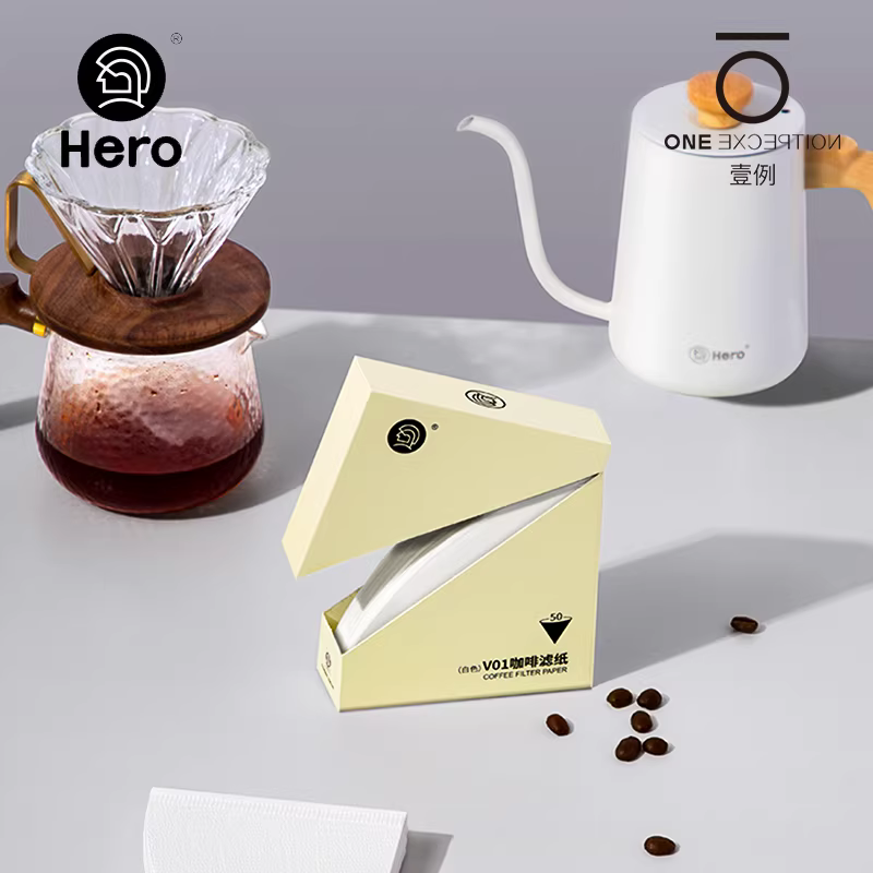Giấy lọc cà phê Hero V60 hình nón nhập khẩu Nhật Bản, dòng pha cà phê thủ công kiểu nhỏ giọt, giấy lọc Origami Taimo