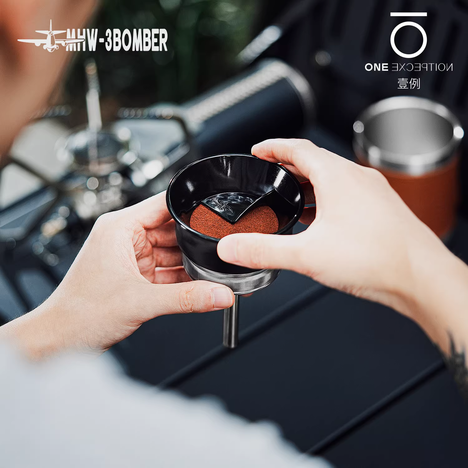 Bomber MHW Moka pot hộp đựng bột van đơn van đôi vòng bột chống bắn bột chống tràn chất độn bột Bileti